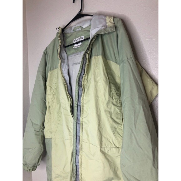 Vintage Columbia Insulated Coat Size Small Full Zipper Green Pockets - Picture 4 of 7